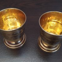 Чашки MINERVA 0,950  24к Злато LOUGUER-LAPAR PARIS 1878г, снимка 10 - Антикварни и старинни предмети - 44415657
