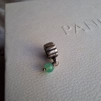 Pandora Талисман висулка с естествен зелен камък, снимка 3 - Гривни - 44201110
