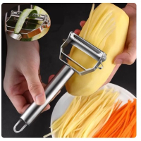 2 в 1 Нож белачка за зеленчуци паста спагети на ленти , снимка 2 - Аксесоари за кухня - 44750662