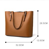 Дамска чанта Естествена кожа Brown 988, снимка 6 - Чанти - 40584964