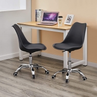 Ергономичен офис стол в черно МОДЕЛ 214, снимка 4 - Столове - 36065713
