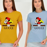 Тениска GUCCI Disney Mickey Mouse принт Модели,цветове и размери, снимка 12 - Тениски - 28097563
