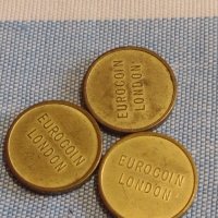 Три монети жетони EURO COIN LONDON за КОЛЕКЦИЯ ДЕКОРАЦИЯ 30472, снимка 1 - Нумизматика и бонистика - 44400310
