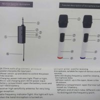 Професионална система WG-11, 1 безжичен микрофон, предавател, приемник, снимка 2 - Микрофони - 38956696