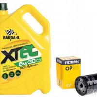 Комплект масло BARDAHL XTEC C3 5W30 5L + маслен филтър, снимка 1 - Аксесоари и консумативи - 39640064