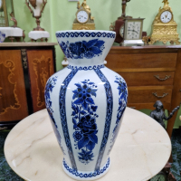 Превъзходна антикварна колекционерска холандска порцеланова ваза Delft , снимка 2 - Вази - 44632782