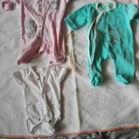 Лот бебешки дрехи момиче 0-3м, боди, ританки, гащеризон, чувалче, шапка, детски дрехи, снимка 10 - Комплекти за бебе - 34478354