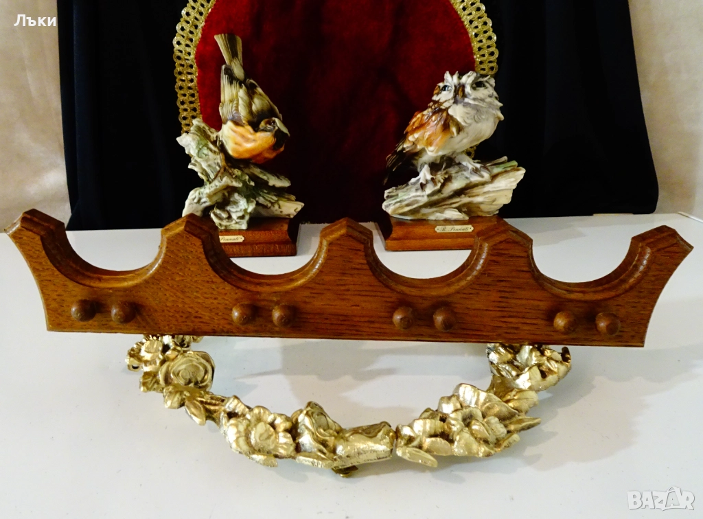 Стенна закачалка от естествено дърво,корона. , снимка 1