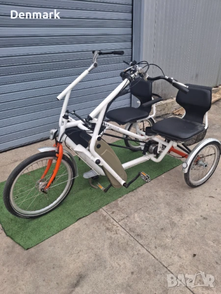 Триколесен велосипед - тандем, снимка 1