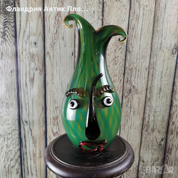 Голяма стъклена ваза - Той , снимка 1