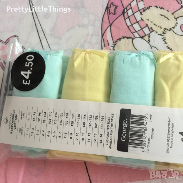 Детски памучни бикини George 12-13 г., снимка 1