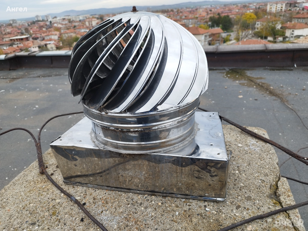 Шапка за комин въртяща инокс Ф 300, снимка 1