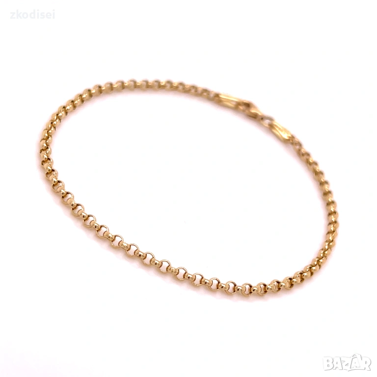 Златна дамска гривна 1,67гр. 19,0см. 14кр. проба:585 модел:36306-3, снимка 1