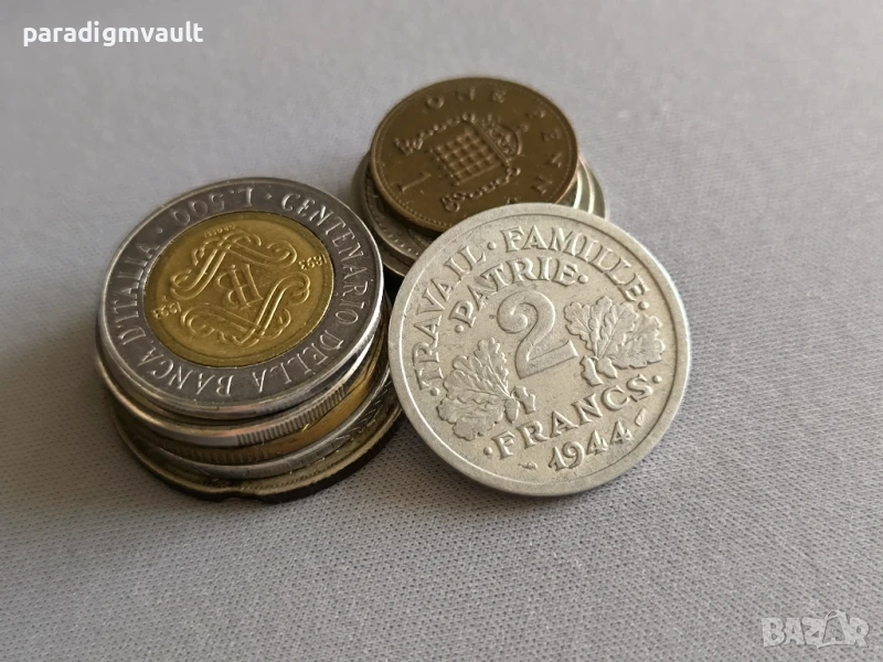 Монета - Франция - 2 франка (немска окупация) | 1944г., снимка 1