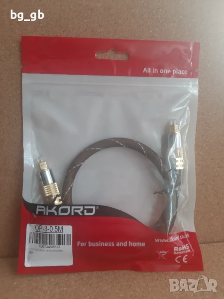 Цифров оптичен аудио кабел AKORD, снимка 1