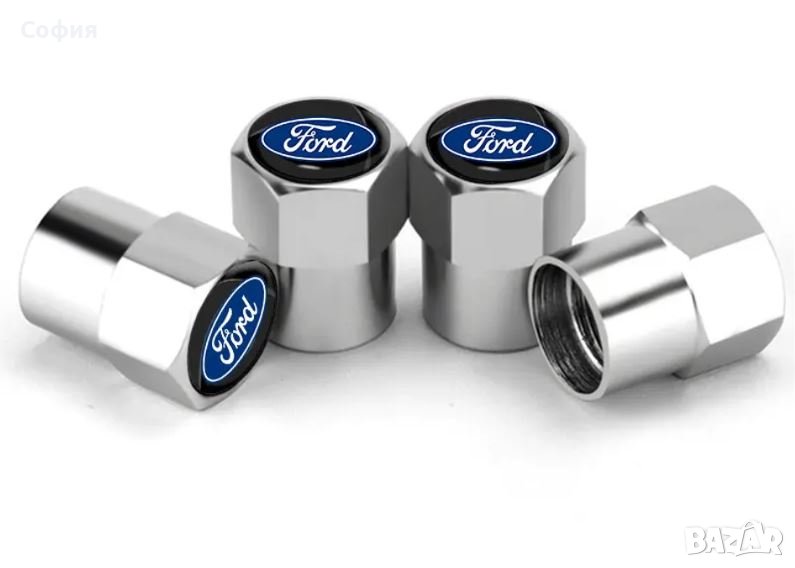 Нови метални капачки за винтили за Форд Ford и други автомобили НАЛИЧНО, снимка 1