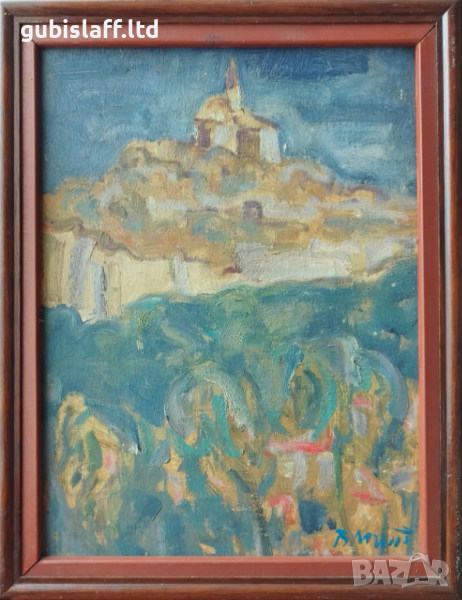 Картина "Търновски мотив", худ. Вельо Митев(1948-2011), снимка 1