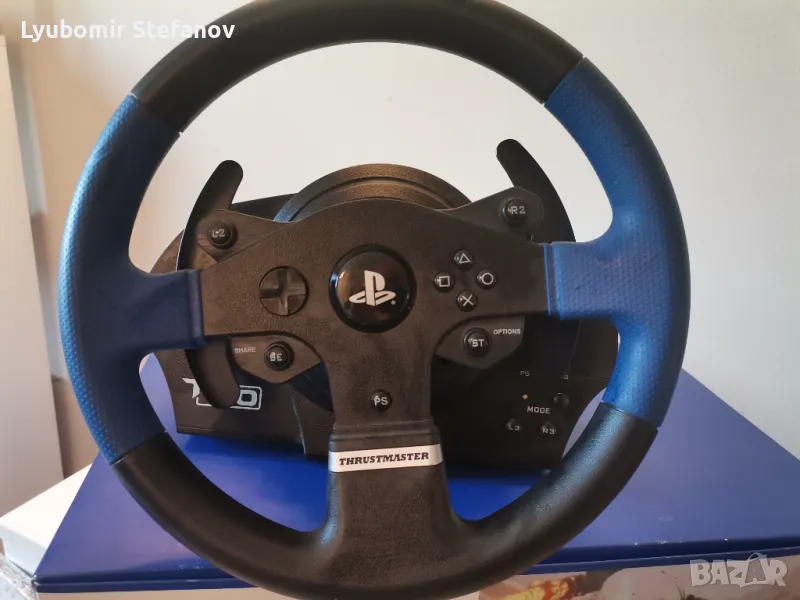 Волан Thrustmaster T150 ForceFeedback за PS4, PS3, PC + Стоманена стойка, снимка 1