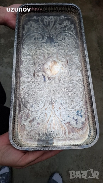 посребрен поднос, снимка 1