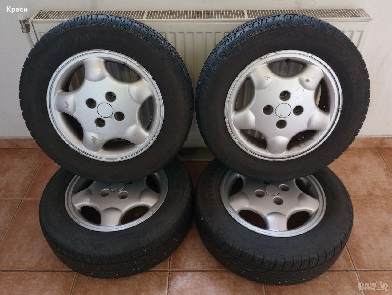 Продавам гуми с джанти за Рено Меган, снимка 1