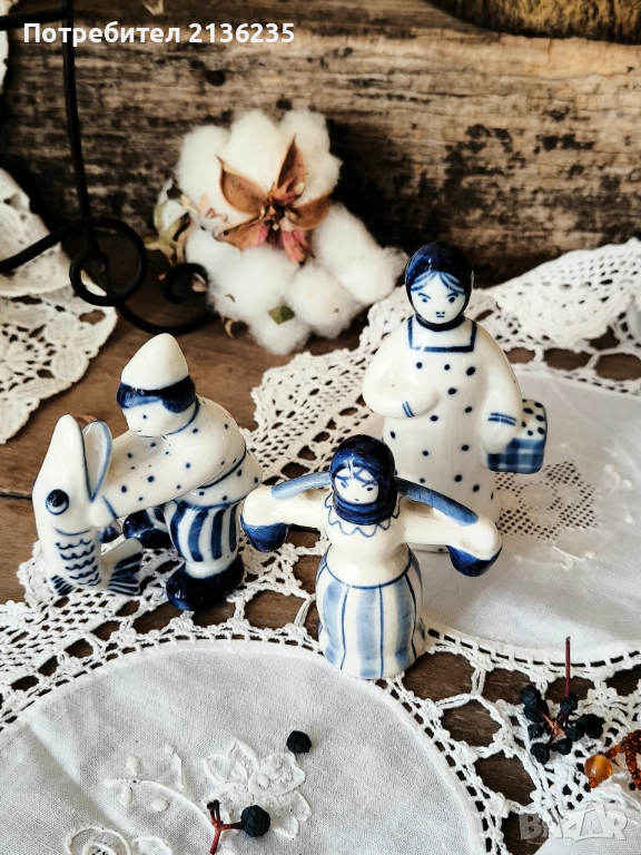 Порцеланови фигурки Гжель, снимка 1