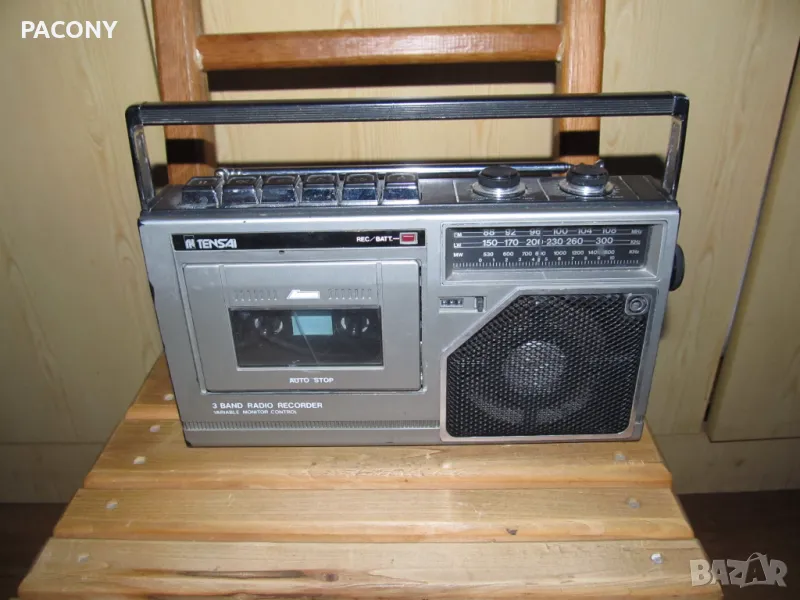 Maлък рядък радиокасетофон TENSAI - Singapore, снимка 1