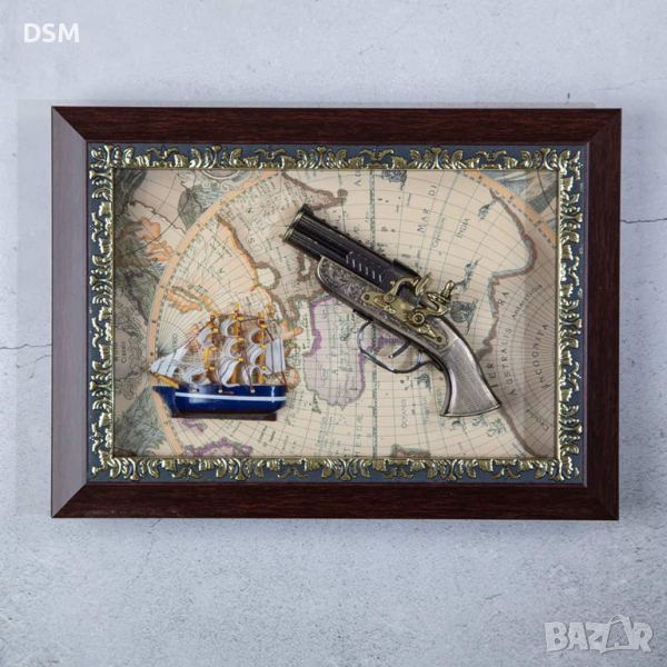 Декорация Ретро пистолет за Стена, снимка 1