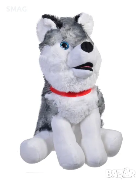 Плюшено куче хъски 30 см S_1137205, снимка 1