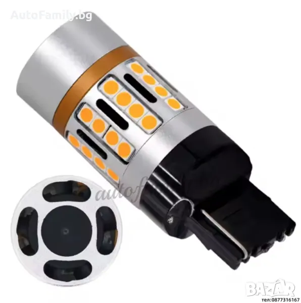 LED крушки за мигач 7440 36smd - A31, снимка 1