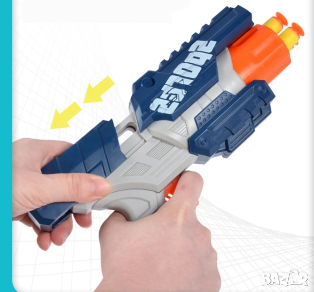   Детска играчка пистолет с меки патрони  , снимка 1