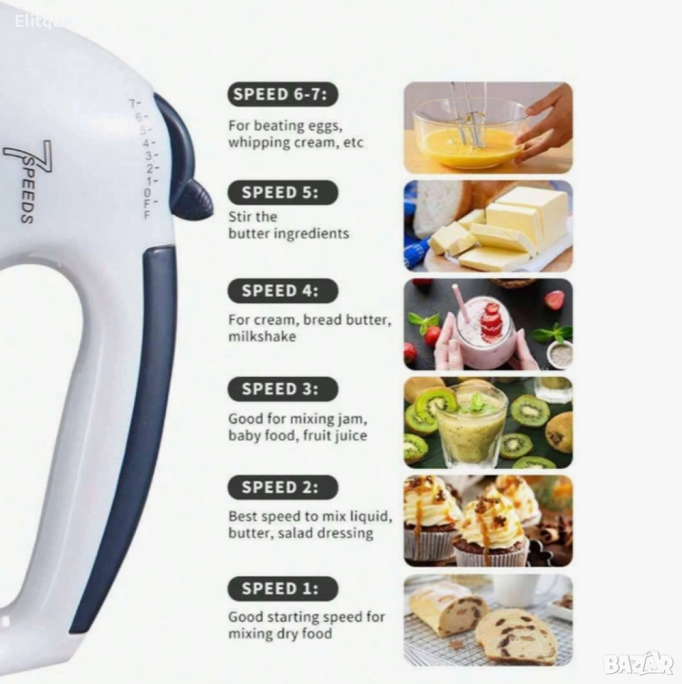 Планетарен миксер с метална купа SCARLETT SHM-133B, снимка 1