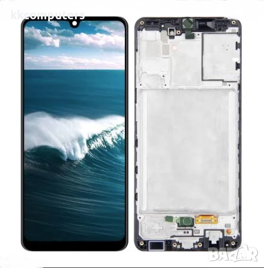 LCD Дисплей за Samsung SM-A315F A31 / GH82-22905A / GH82-22761A / Тъч скрийн / Черен / Оригинал Serv, снимка 1