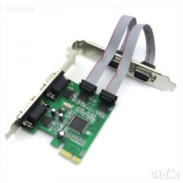 Платка PCI-E към 4 Serial port, снимка 1