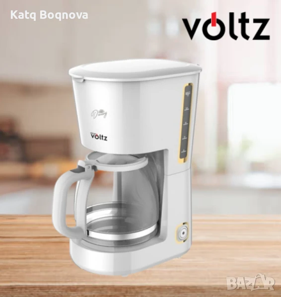 Кафемашина Oliver Voltz Daisy, 700W, 1.25 л, Светлинен индикатор, снимка 1