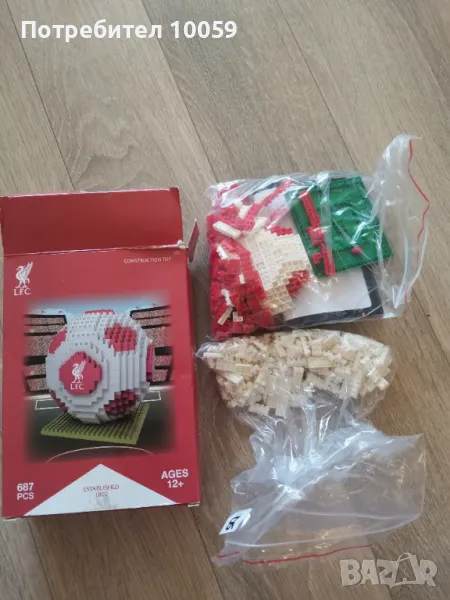 3D конструктор футболна топка Ливърпул, снимка 1