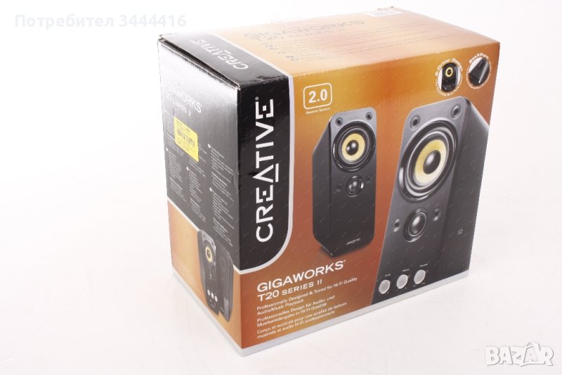 Тонколони Creative GigaWorks T20 Series II 2.0, 14W RMS, Черни, снимка 1