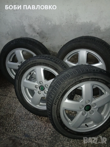 лети джанти с летни гуми 15цола 5×100 57.1ц.о. шкода , снимка 1