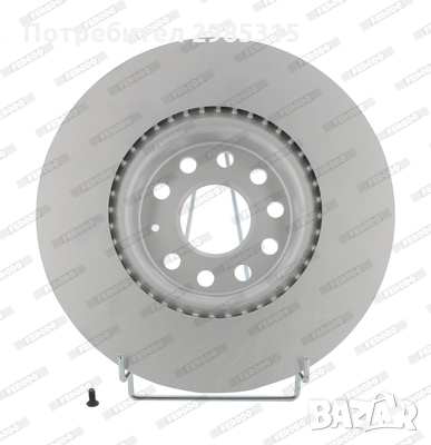 ДИСК СПИРАЧЕН ПРЕДЕН ВЕНТИЛИРАН.FERODO.DDF1305C. AUDI A1, A3 UDI A1, A3, Q2, Q3, TT; SEAT ALHAMBRA, , снимка 1