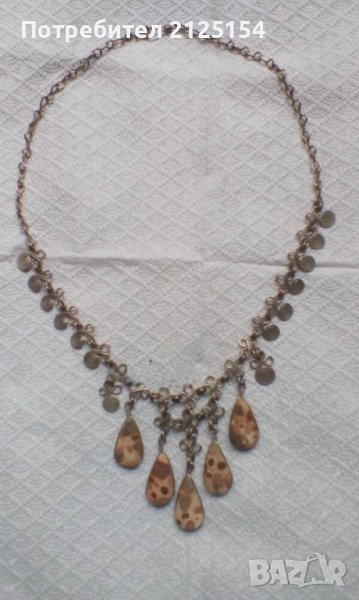 Колие оригинална изработка естествени камъни- ясписи., снимка 1