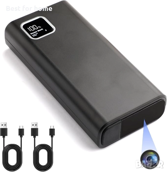 2K HD скрита камера в 10 000 mAh външна батерия, снимка 1