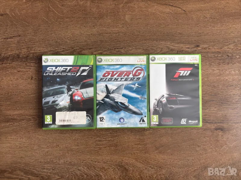 Лот XBOX 360 Игри - Forza Motorsport 3, NFS Shift 2, Over G Fighters, снимка 1