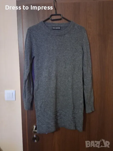 Дълга сива блуза туника М, снимка 1