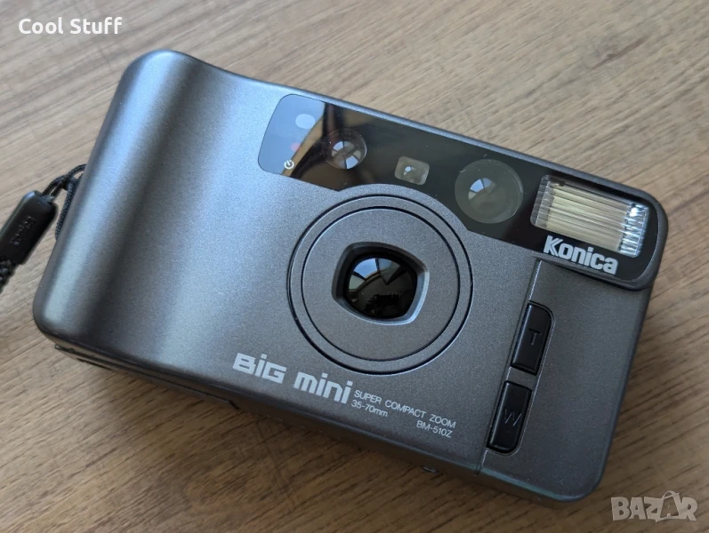 Компактен лентов фотоапарат Konica

BIG Mini

35-70mm

SUPER COMPACT ZOOM

BM-510Z, снимка 1