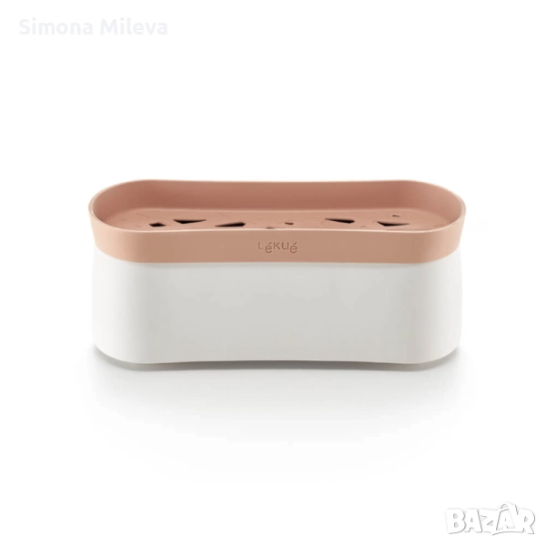 Съд за готвене на паста в микровълнова Lekue, с цедка, снимка 1