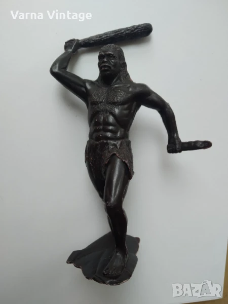 Войници. Неандерталец с тояга и нож. мащаб 150 мм (ДЗИ) СССР., снимка 1