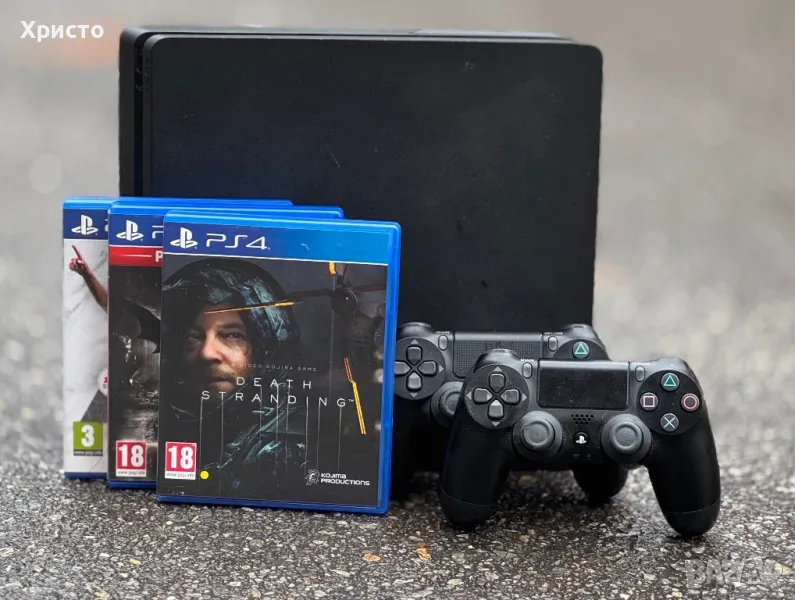 Конзола PlayStation 4 Slim 1TB Black, Sony PS4, снимка 1