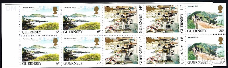 Гърнси 1992 - карнетка изгледи 2 MNH, снимка 1