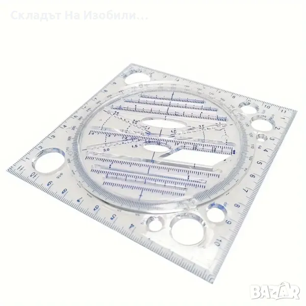 Многофункционален въртящ се инструмент за рисуване, чертане на геометрични форми и шарки , снимка 1