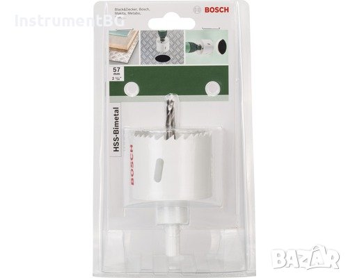 Боркорона биметална BOSCH HSS BIM 57мм, снимка 1