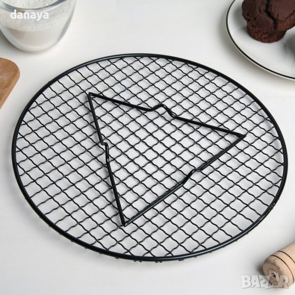 3954 Сладкарска решетка за охлаждане на печива и сладкиши, кръгла, снимка 1